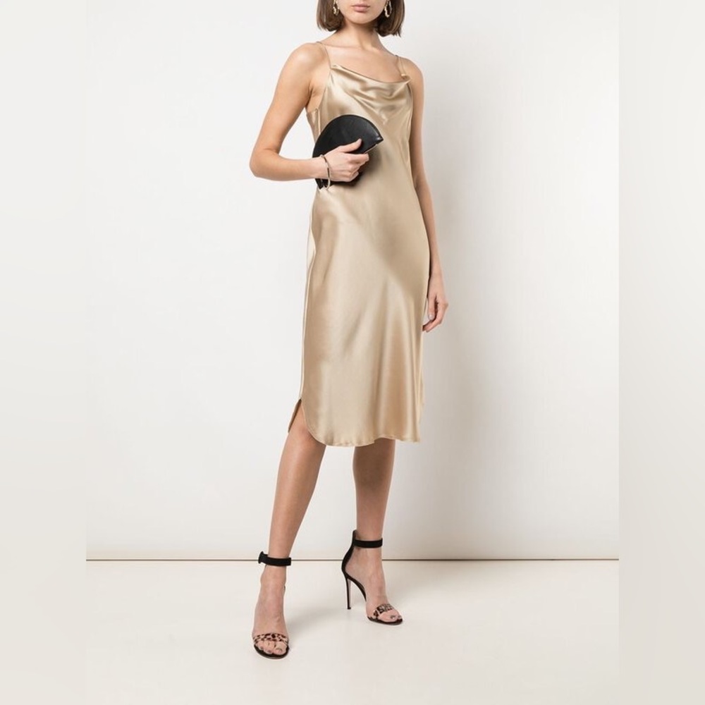 Nili Lotan - Cowl Neck Sip Dress